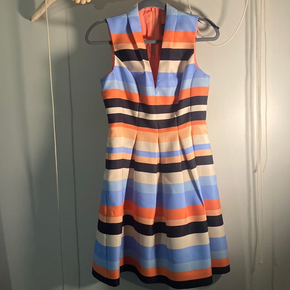 Vince Camuto Size 4 Multi Colored Dress